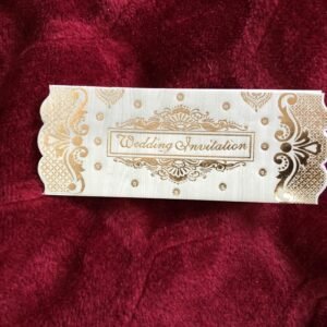 Simple Wedding Invitation 5 Fold Card ₹8 (060)