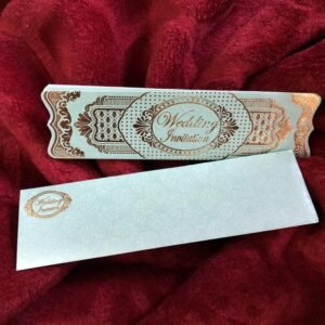 Simple 5 Fold Wedding Invitation Card for Goa Weddings 036