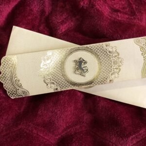 Simple & Beautiful Hindu Wedding Card 5 Fold ₹16 (050)