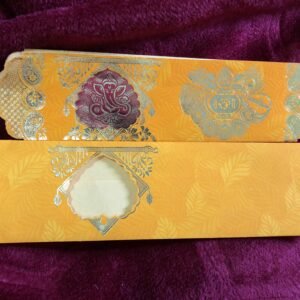 Simple 5 Fold Hindu Wedding Card ₹11 | Traditional 044