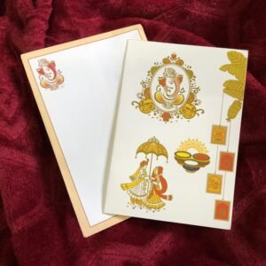 Simple Hindu Wedding Card Dulha-Dulhan 057