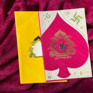 Traditional Kalash Cutout Wedding Card - 149