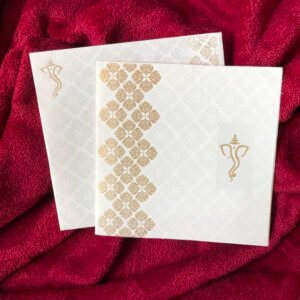 Simple and Stylish Indian Wedding Card - 148