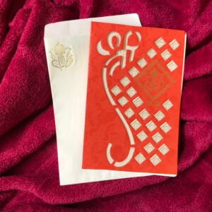Simple and Stylish Indian Wedding Card - 147