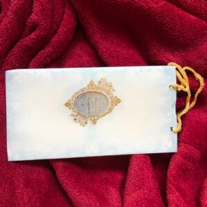 Elegant bag-style pouch for stylish wedding invitations 113