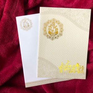 Simple and Stylish Indian Wedding Card - 145