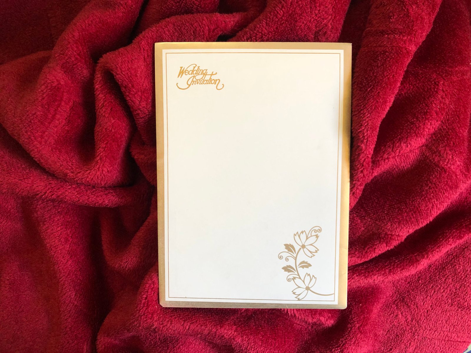 Modern Muslim Wedding Card