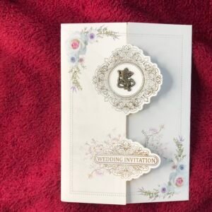 Elegant Ivory Floral Wedding Invitation Card  - 269